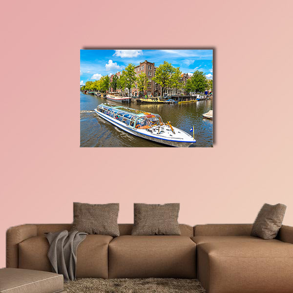 Canals of Amsterdam multi panel canvas wall art