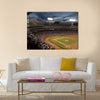 Baseball night game Multi panel canvas wall art