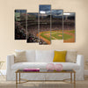 Baseball night game Multi panel canvas wall art