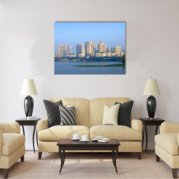 Powai suburb in MUmbai Multi Panel Canvas Wall Art