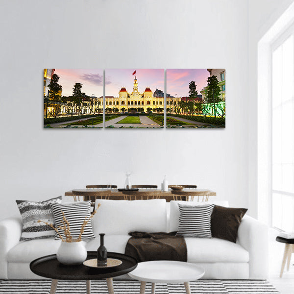 Ho Chi Minh City Hall, Committee Head office Vietnam Panoramic Canvas Wall Art