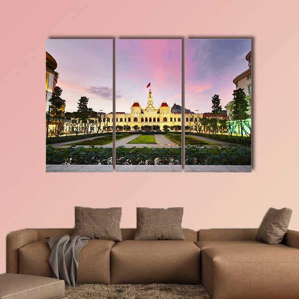 Ho Chi Minh City Hall, Ho Chi Minh City, Vietnam multi panel canvas wall art