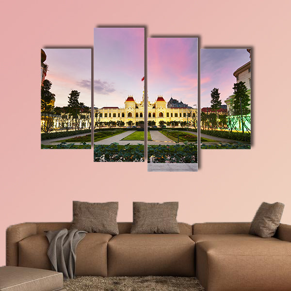 Ho Chi Minh City Hall, Ho Chi Minh City, Vietnam multi panel canvas wall art