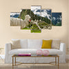 Llama in Machu Picchu, Peru multi panel canvas wall art