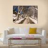 Winter night Multi panel canvas wall art