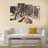 Winter night Multi panel canvas wall art