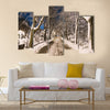 Winter night Multi panel canvas wall art