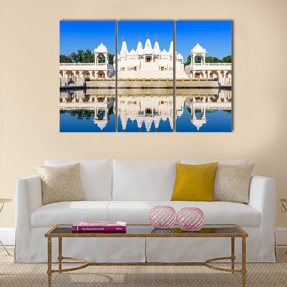 Hindu Temple in Atlanta, Georgia. multi panel canvas wall art
