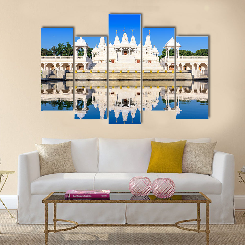 Hindu Temple in Atlanta, Georgia. multi panel canvas wall art