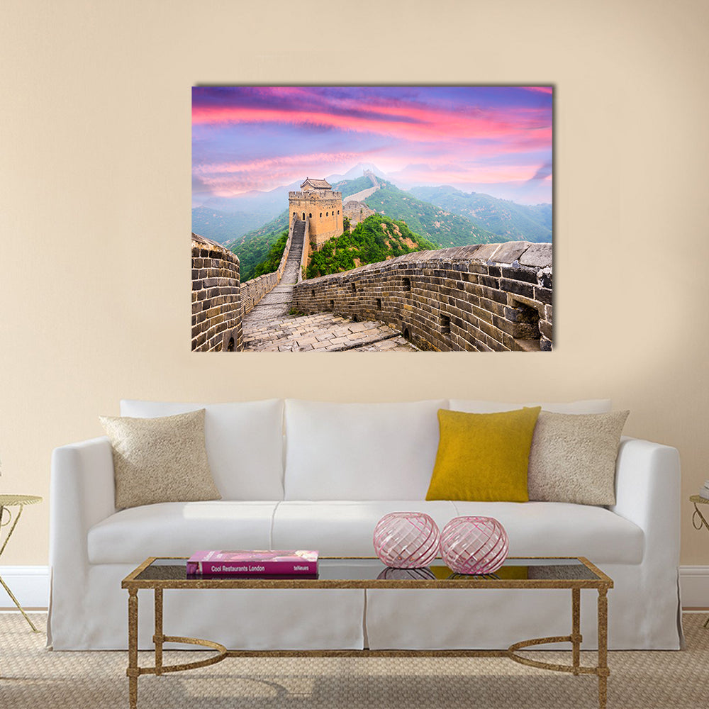 Great Wall of China at the Jinshanling section multi panel canvas wall art
