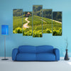 Road in a shape of a heart, Maribor, Slovenia multi panel canvas wall art