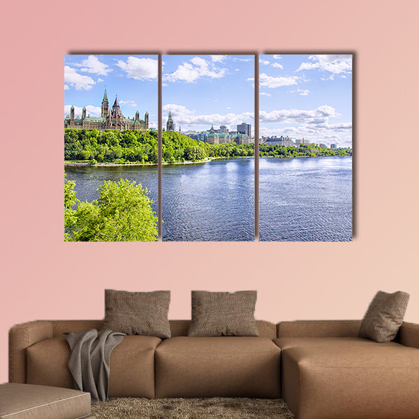 Parliament of Ottawa Multi panel canvas wall art