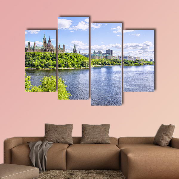 Parliament of Ottawa Multi panel canvas wall art