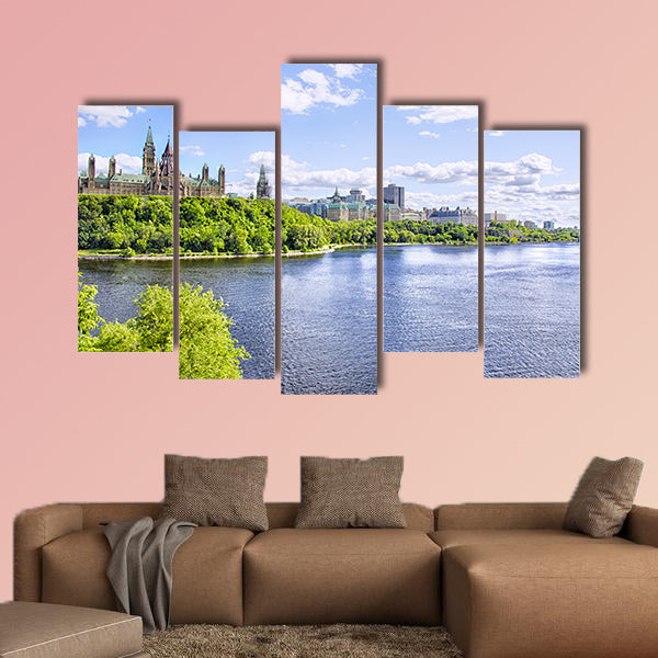 Parliament of Ottawa Multi panel canvas wall art