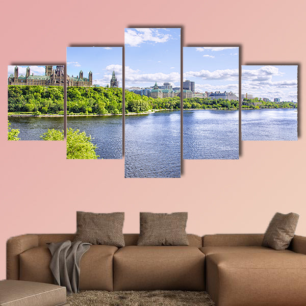 Parliament of Ottawa Multi panel canvas wall art