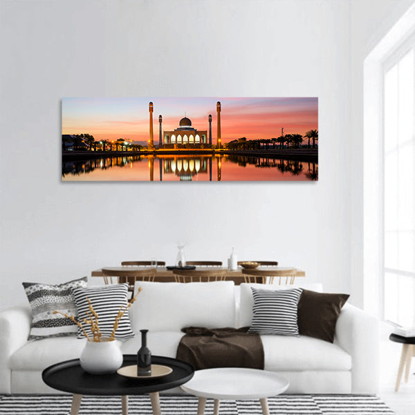 The Central Mosque of Songkhla in Thailand panoramic canvas wall art