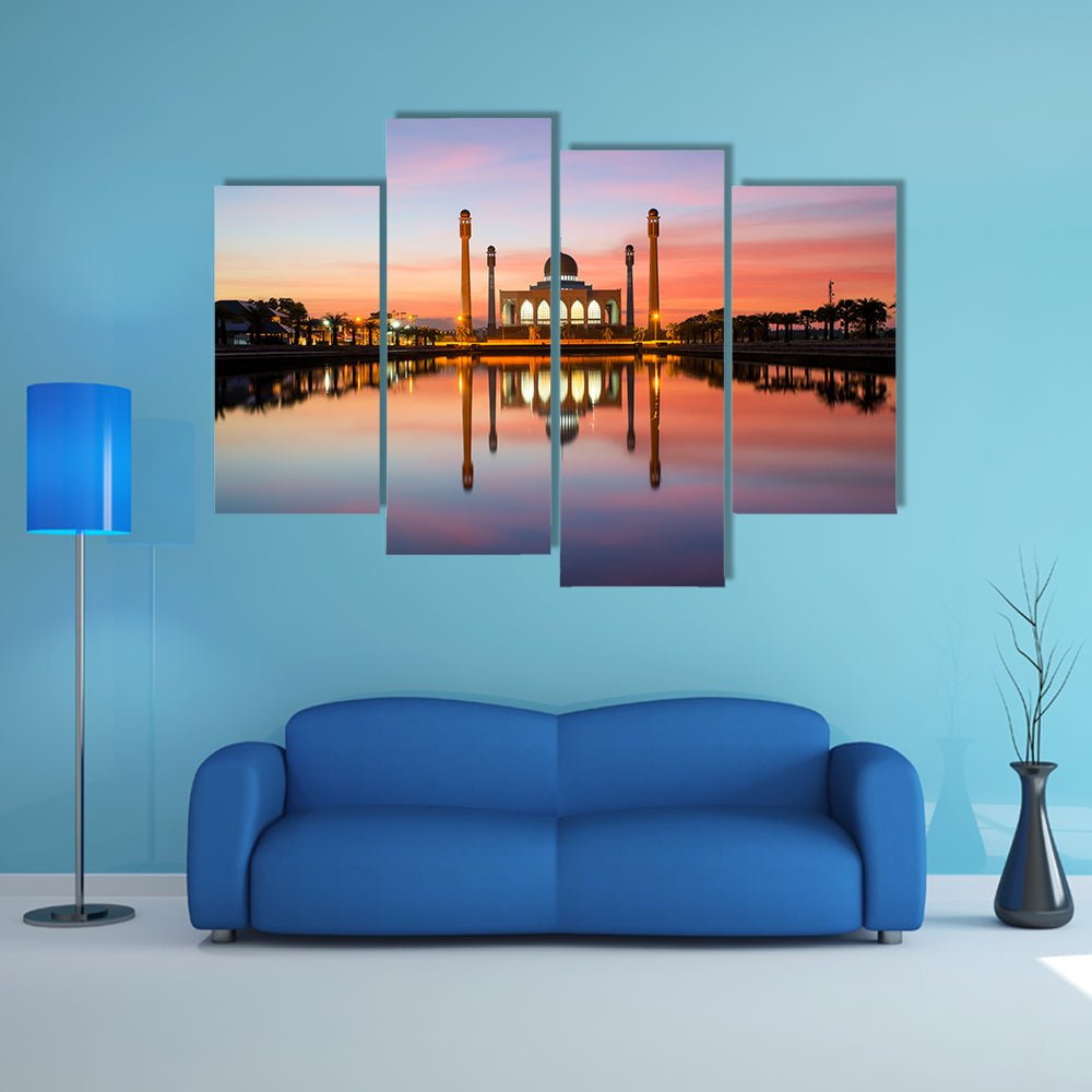 The Central Mosque of Songkhla in Thailand multi panel canvas wall art