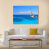 Sailing yacht in the Ionian Sea Greece Multi Panel Canvas Wall Art