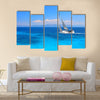 Sailing yacht in the Ionian Sea Greece Multi Panel Canvas Wall Art