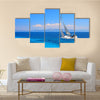 Sailing yacht in the Ionian Sea Greece Multi Panel Canvas Wall Art