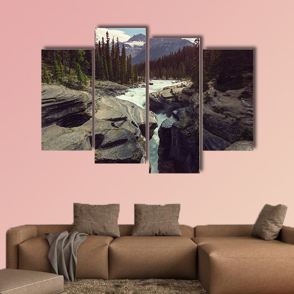 Scenic views of the Athabasca River, Jasper National Park, Alberta, wall art