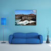 Lanzarote, Spain, tourists in lookouts watching multi panel canvas wall art