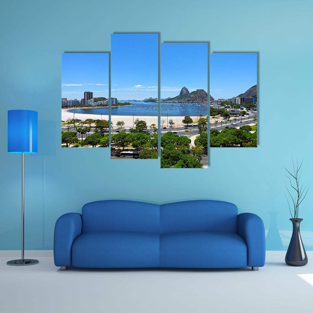 The beauty of the Rio de Janeiro, Brazil Multi Panel Canvas Wall Art