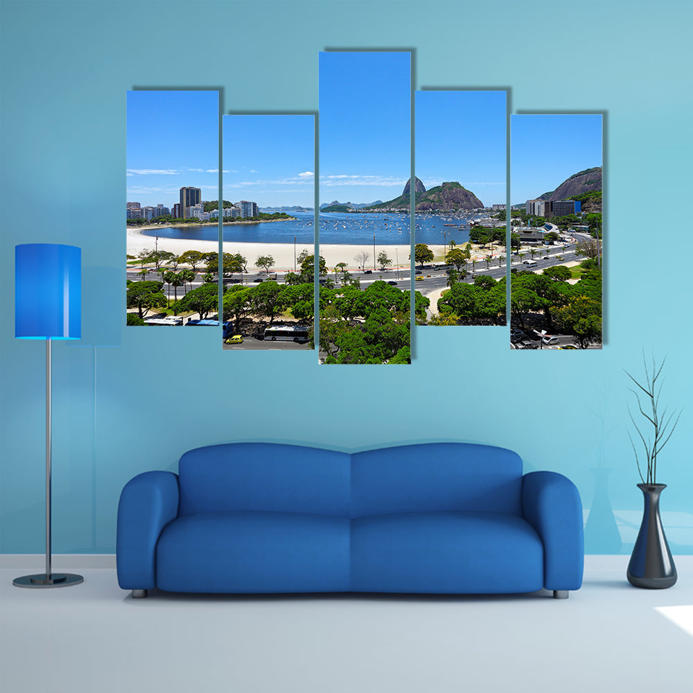 The beauty of the Rio de Janeiro, Brazil Multi Panel Canvas Wall Art