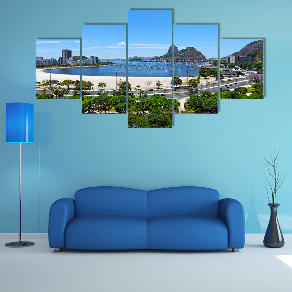 The beauty of the Rio de Janeiro, Brazil Multi Panel Canvas Wall Art