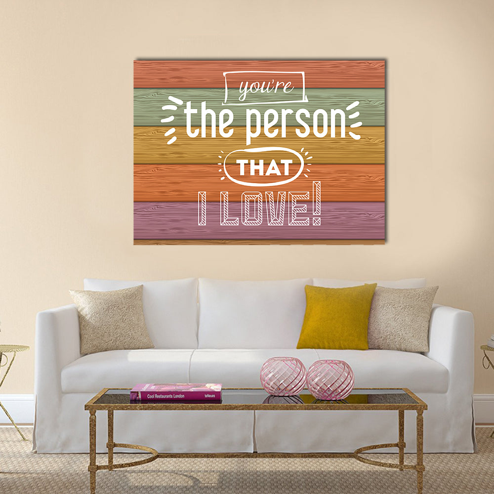 love card design Multi Panel Canvas Wall Art