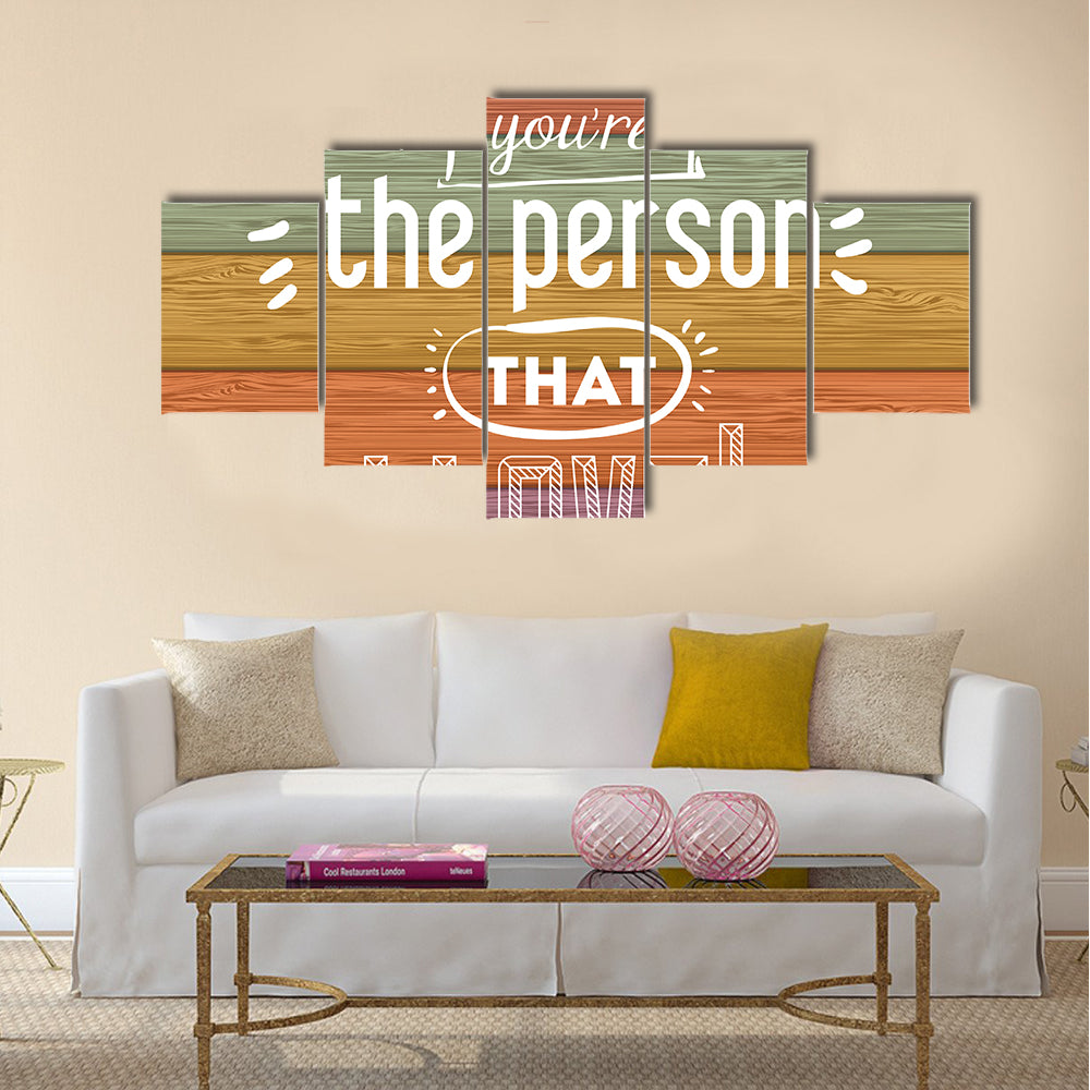 love card design Multi Panel Canvas Wall Art