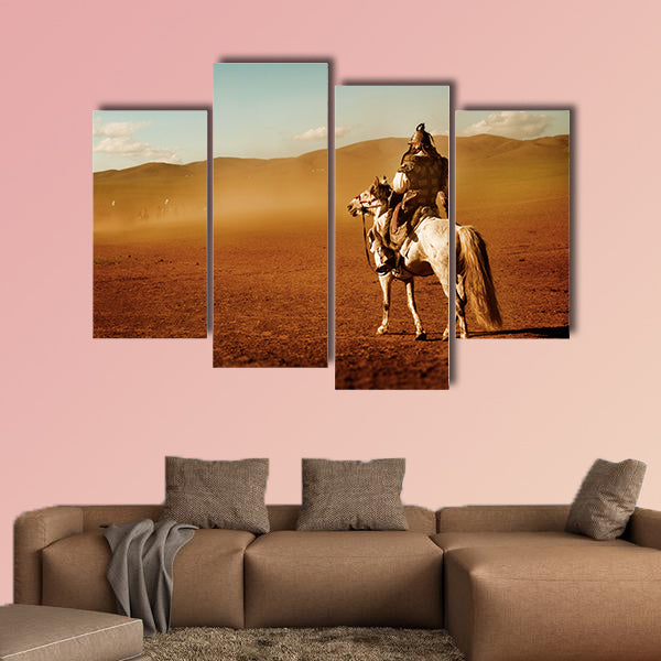 Lone Man Staring At the Crowd of Soldiers Army Concept wall art