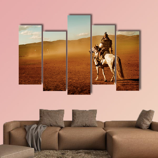 Lone Man Staring At the Crowd of Soldiers Army Concept wall art