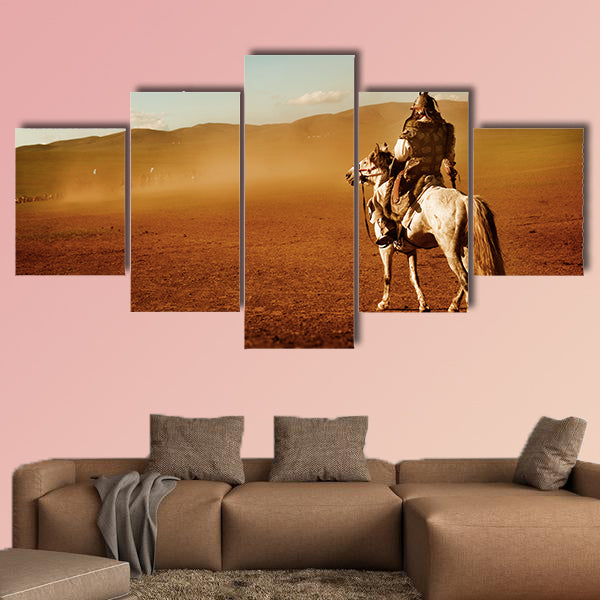 Lone Man Staring At the Crowd of Soldiers Army Concept wall art