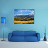 A view of The Tatra Mountains and Zakopane in summer, Poland multi panel canvas wall art