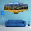 A view of The Tatra Mountains and Zakopane in summer, Poland multi panel canvas wall art