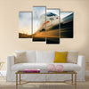 Fast moving train Multi panel canvas wall art