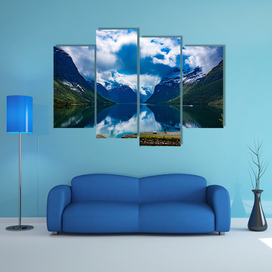 The beautiful Nature Norway natural landscape Multi Panel Canvas Wall Art