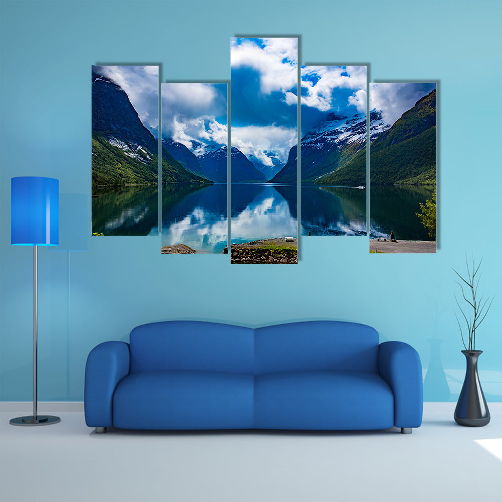 The beautiful Nature Norway natural landscape Multi Panel Canvas Wall Art