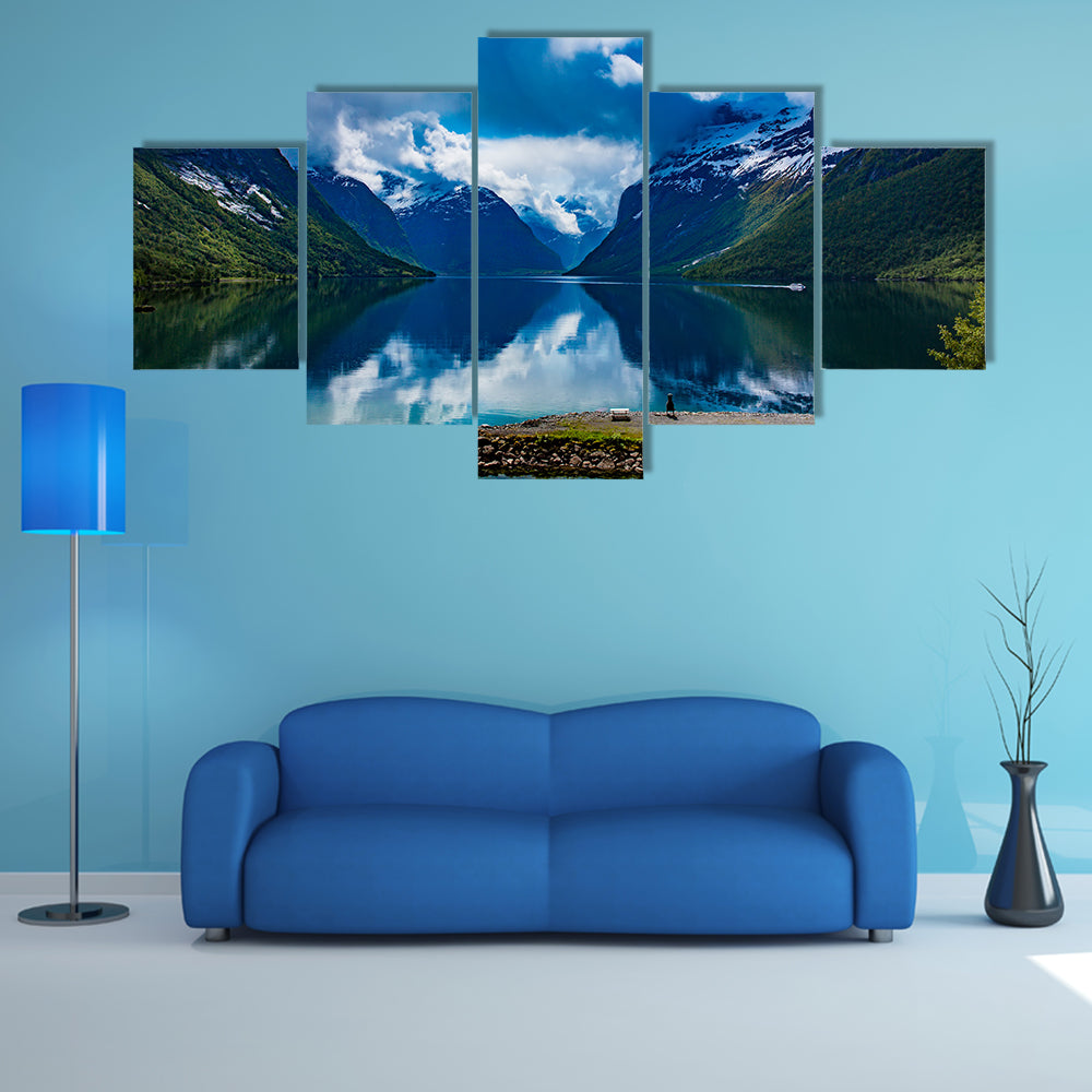 The beautiful Nature Norway natural landscape Multi Panel Canvas Wall Art
