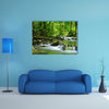 A Mountain stream in a tropical rain forest multi panel canvas wall art