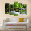 Mountain stream in a tropical rain forest Multi Panel Canvas Wall Art