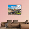 View of the center Barcelona. Spain in a summer day multi panel canvas wall art