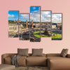 View of the center Barcelona. Spain in a summer day multi panel canvas wall art