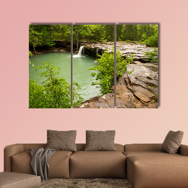 Falling Water Falls is located on Falling Water multi panel canvas wall art