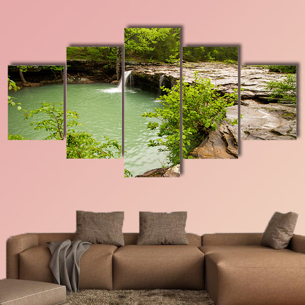 Falling Water Falls is located on Falling Water multi panel canvas wall art