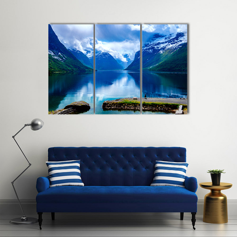 Beautiful Norway natural landscape multi panel canvas wall art