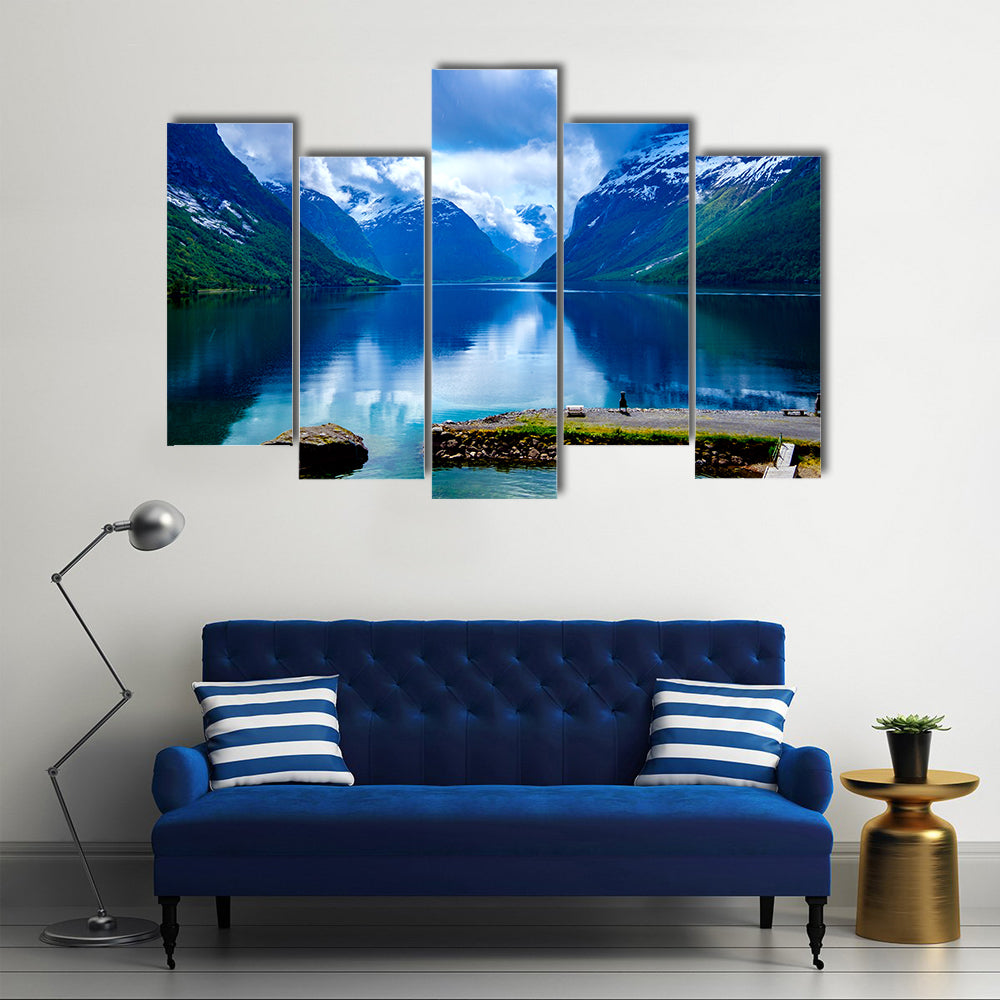 Beautiful Norway natural landscape multi panel canvas wall art