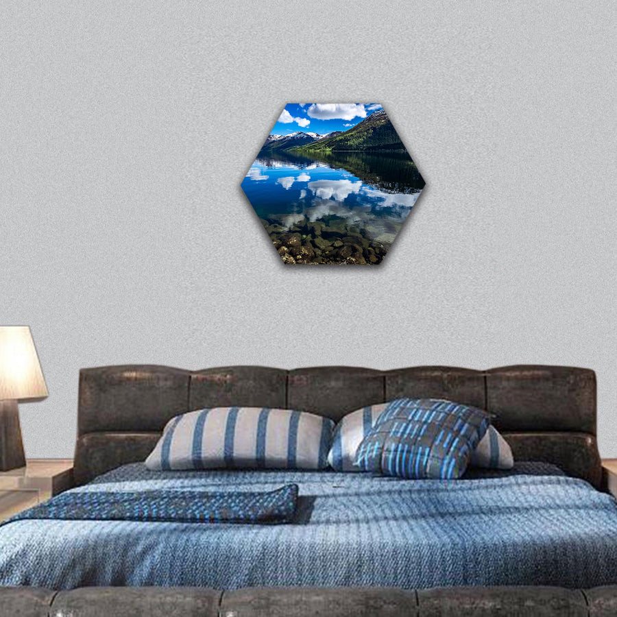 Nature Norway natural landscape hexagonal canvas wall art