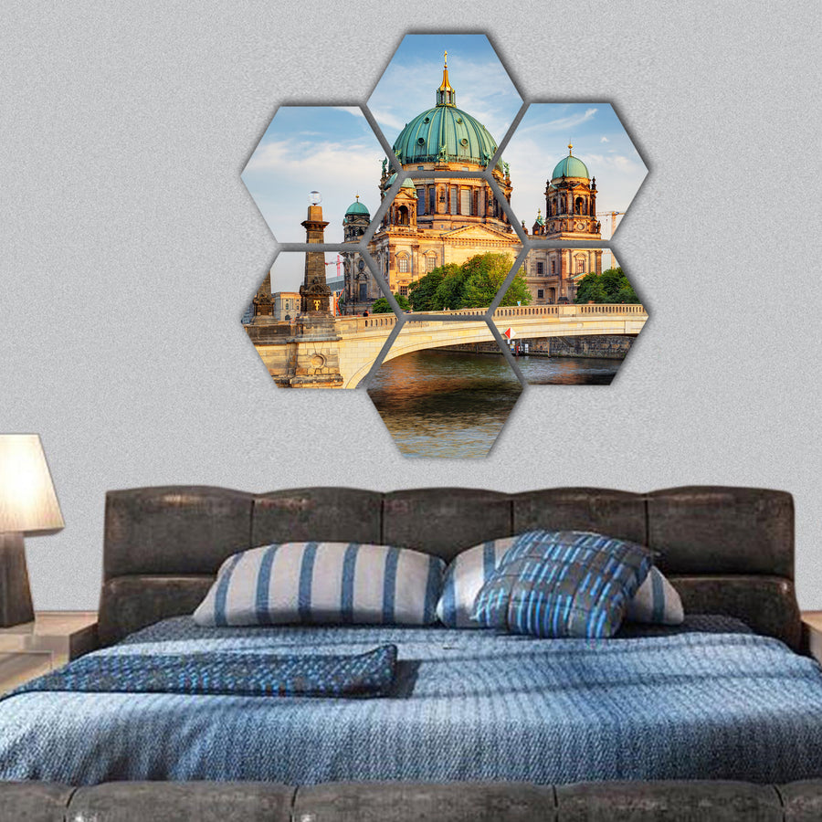 Berlin cathedral, Berliner Dom hexagonal canvas wall art